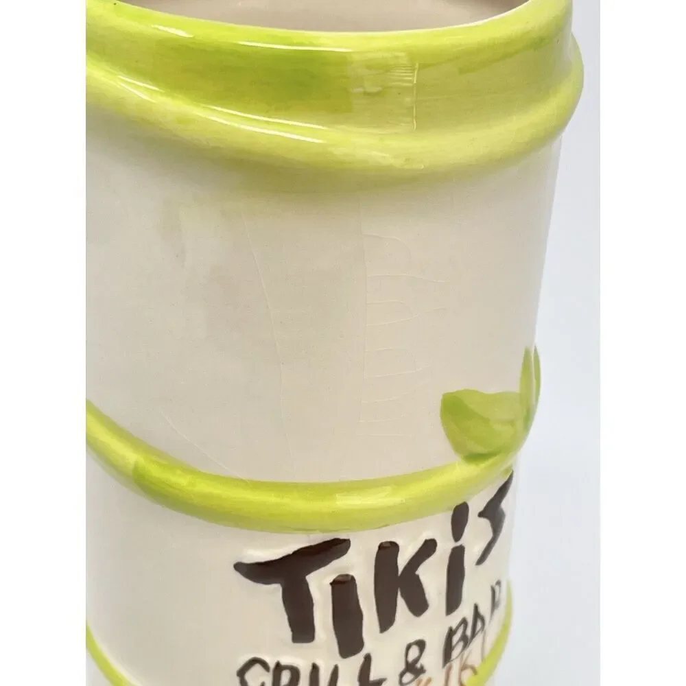 Tikis Grill & Bar Waikiki Hula Dancer Girl Mug Hawaii Tre Lani 7.5